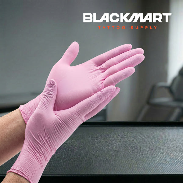 Guantes de Nitrilo Rosado x100 Und